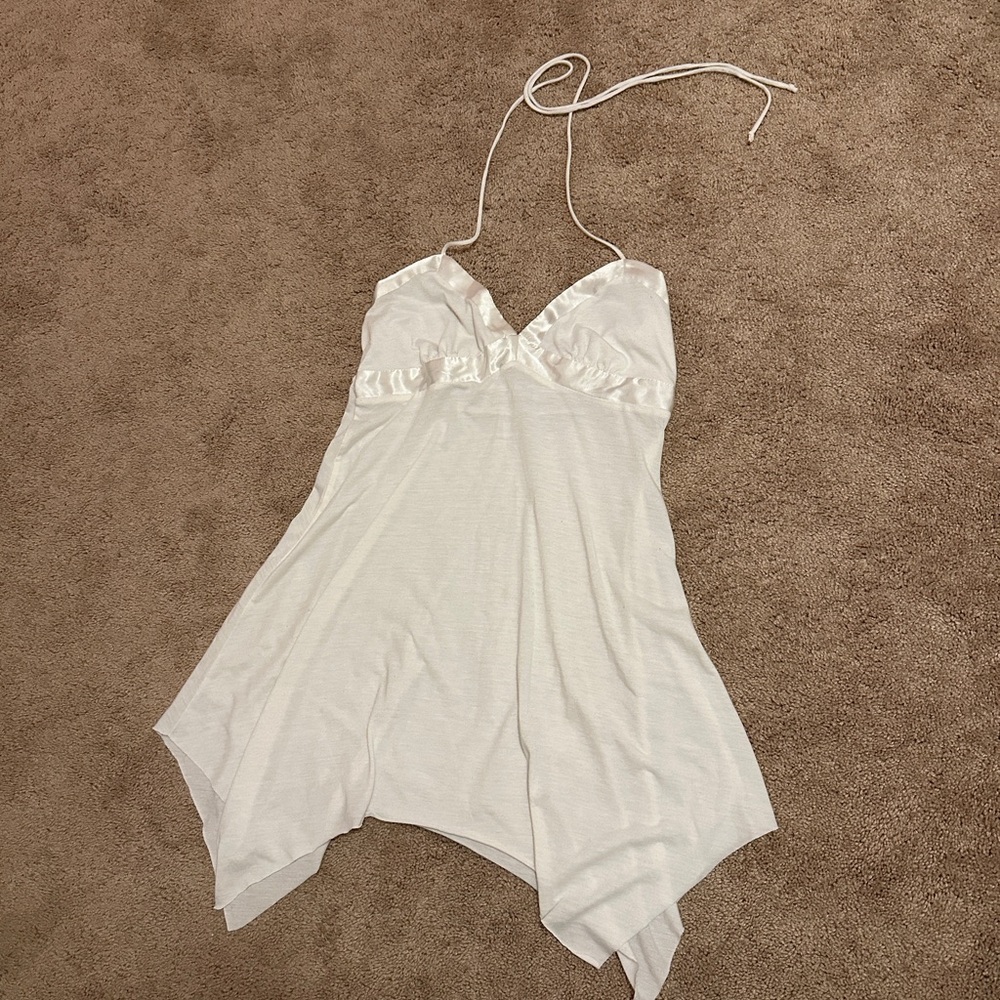 Tie halter Y2K tank dress